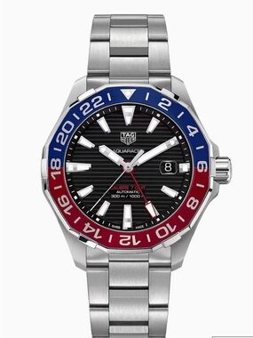 TAG Heuer Aquaracer GMT Automatic Pepsi Bezel WAY201F mens watch